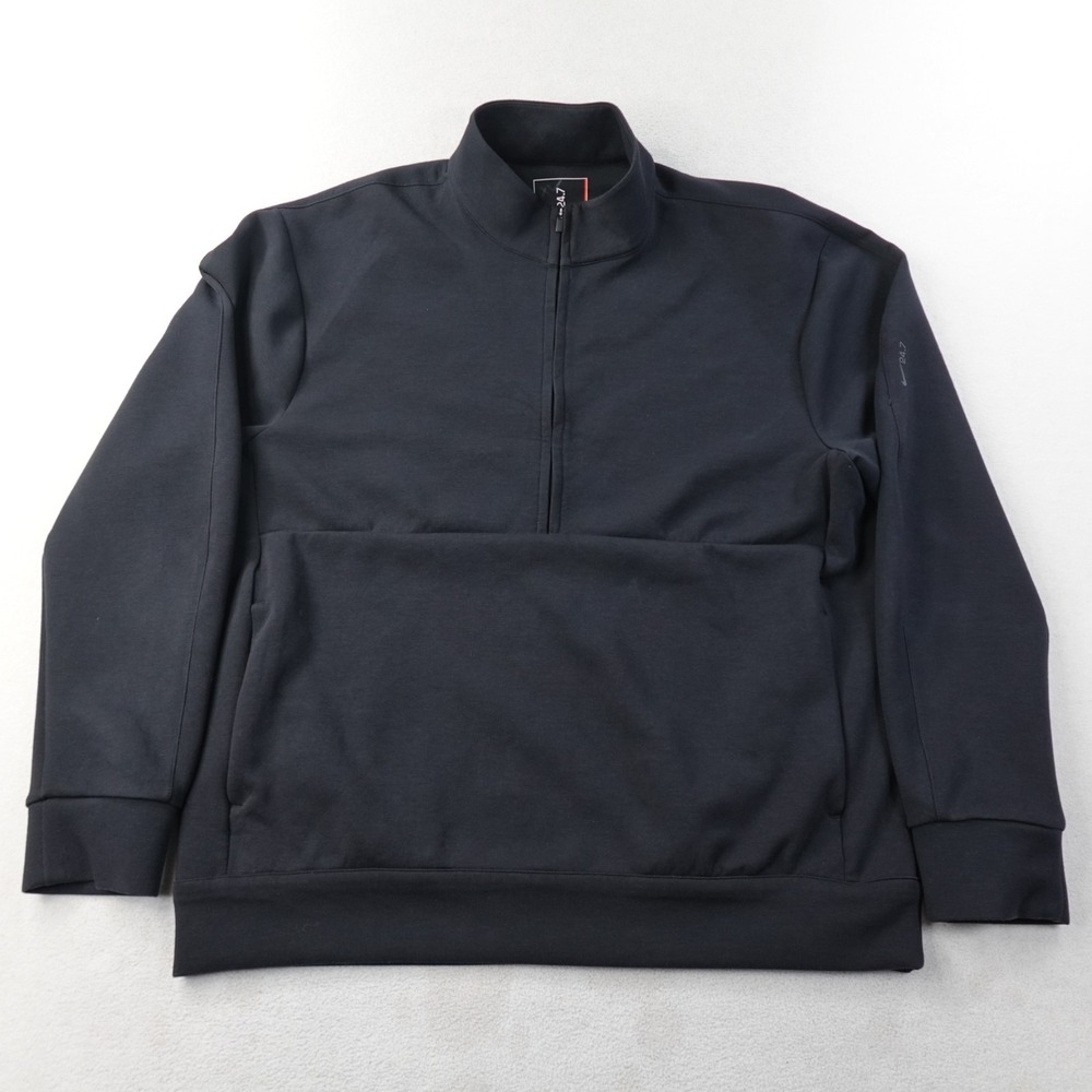 Nike 24.7 ImpossiblySoft Dri-FIT 1/2 Zip Pullover Mens Medium Black HQ6953